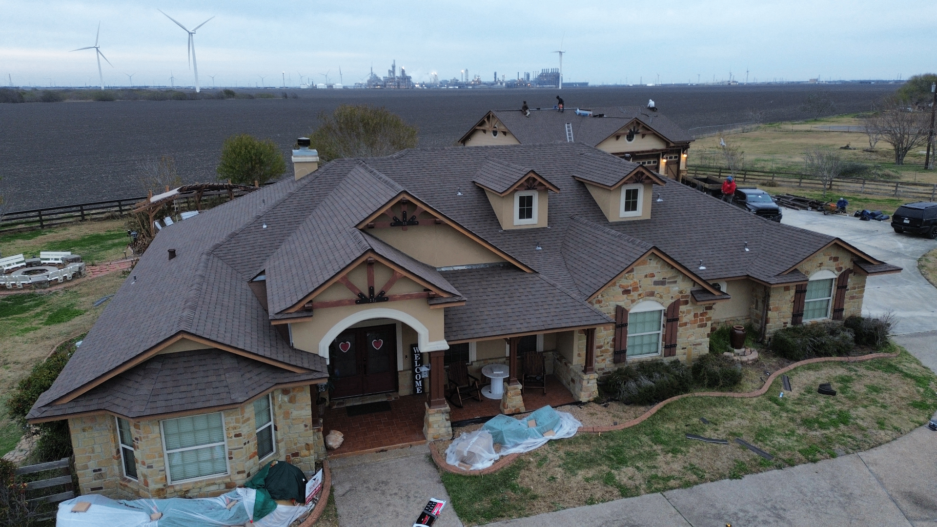 Hill Country Estate — Storm Damage Replacement — after roof replacement